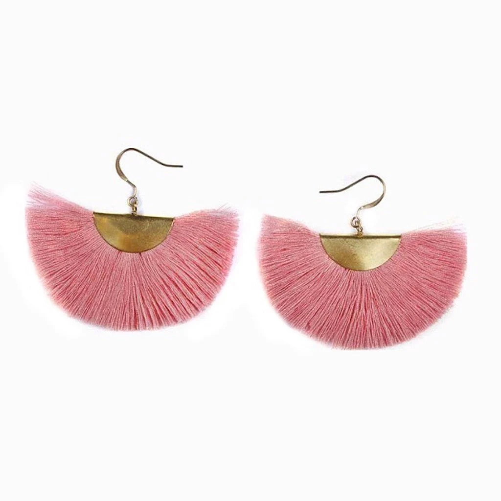 Half Moon Fan Earrings - Image 4