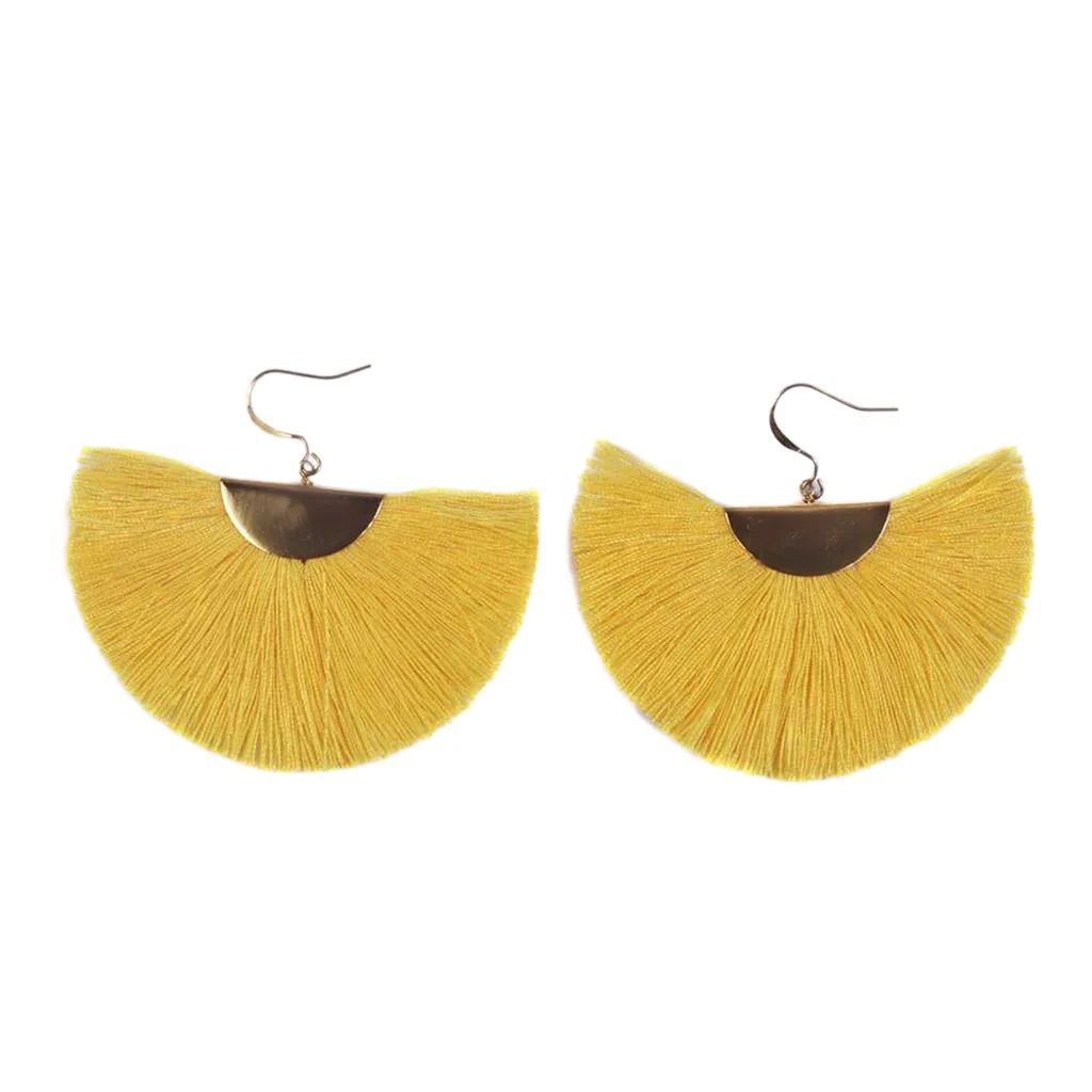Half Moon Fan Earrings - Image 5