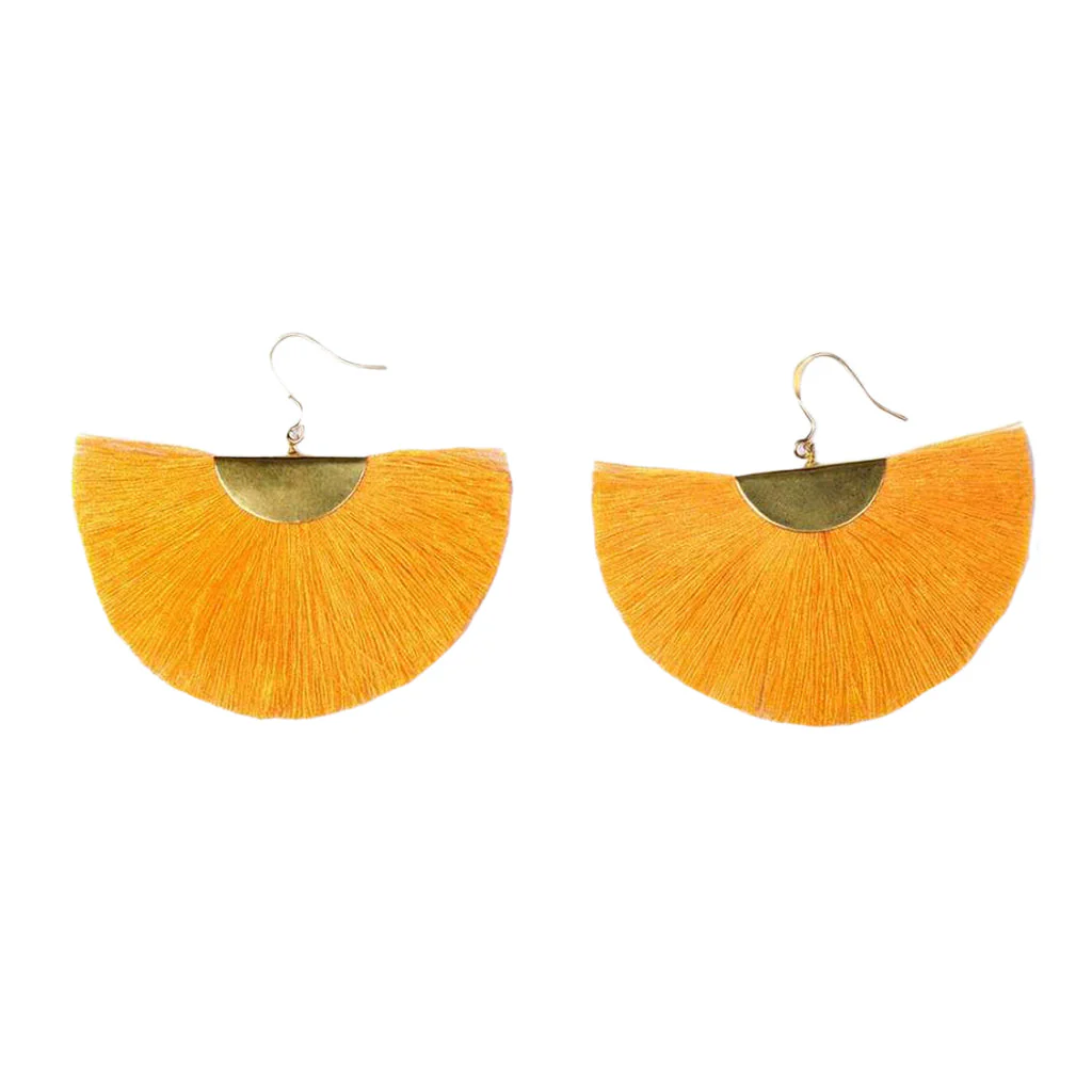 Half Moon Fan Earrings - Image 6