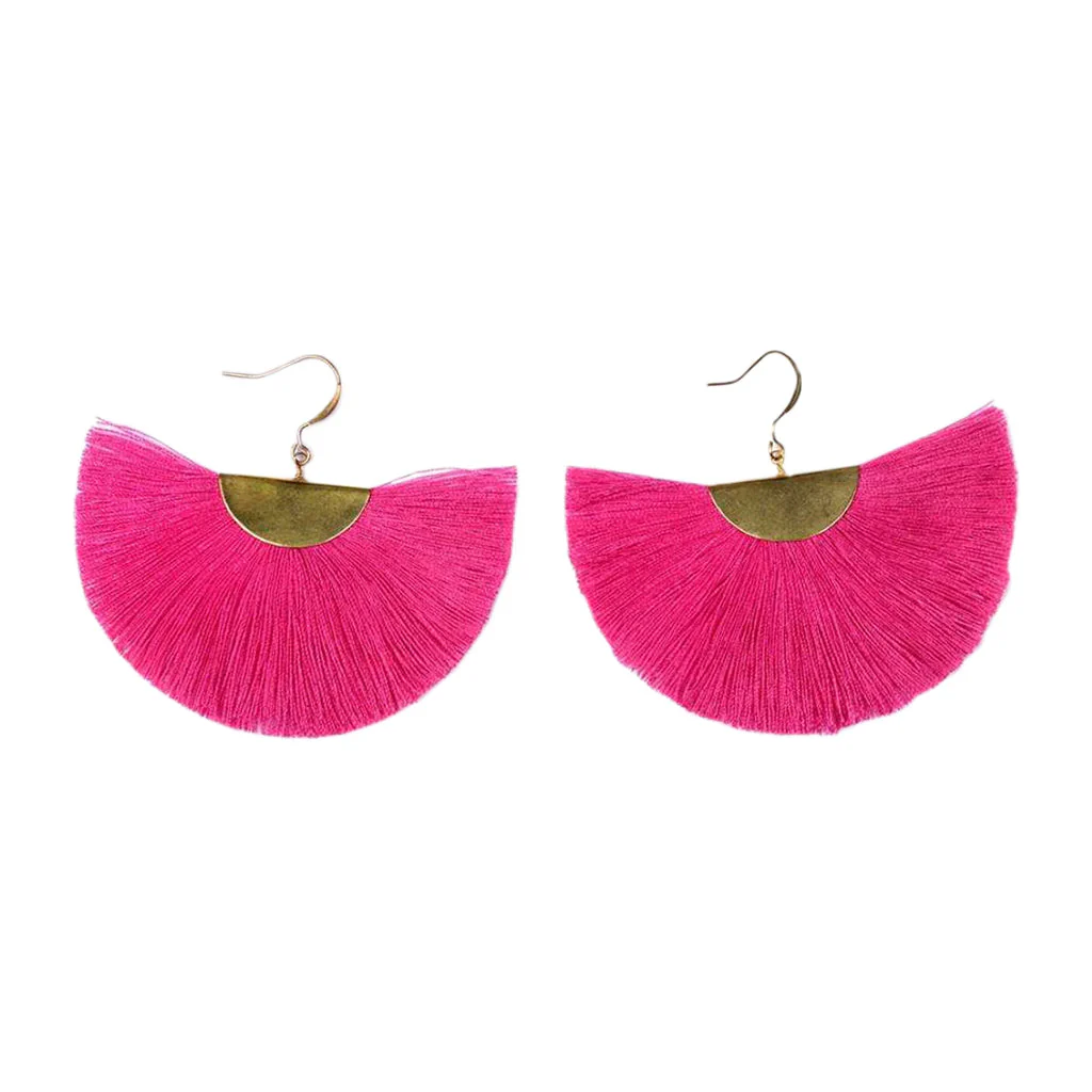 Half Moon Fan Earrings - Image 7