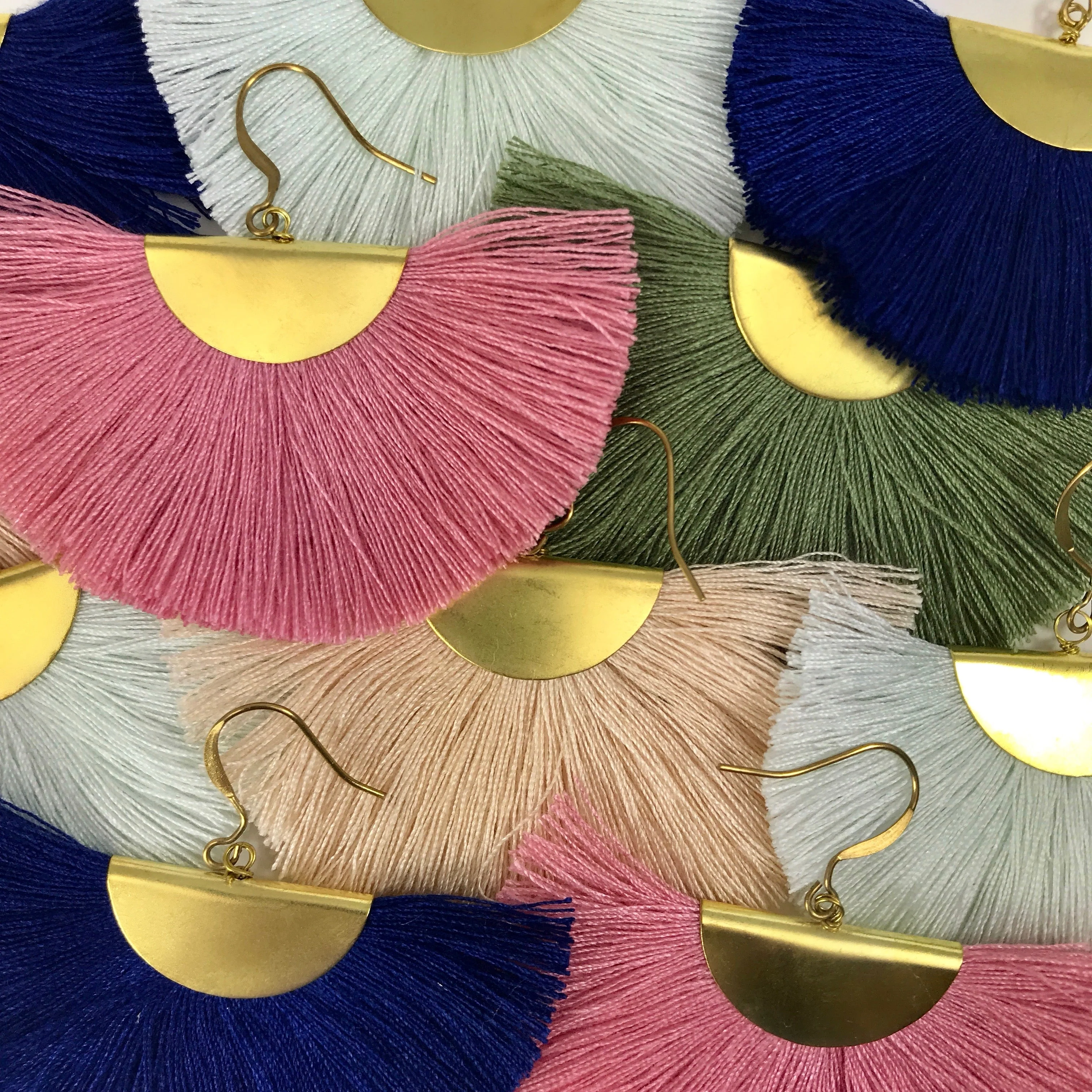 Half Moon Fan Earrings - Image 9