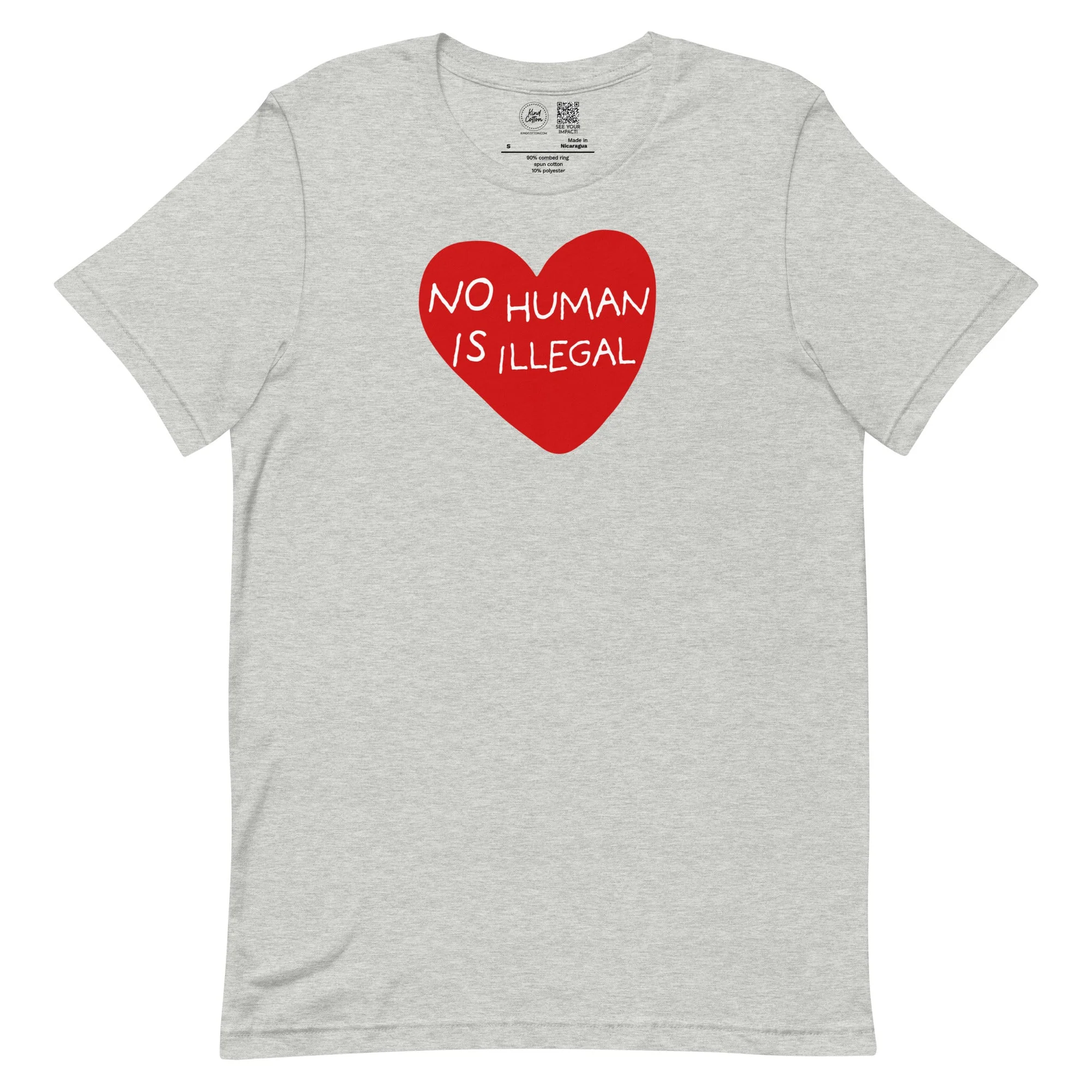 No Human Is Illegal Classic Tee - Image 6