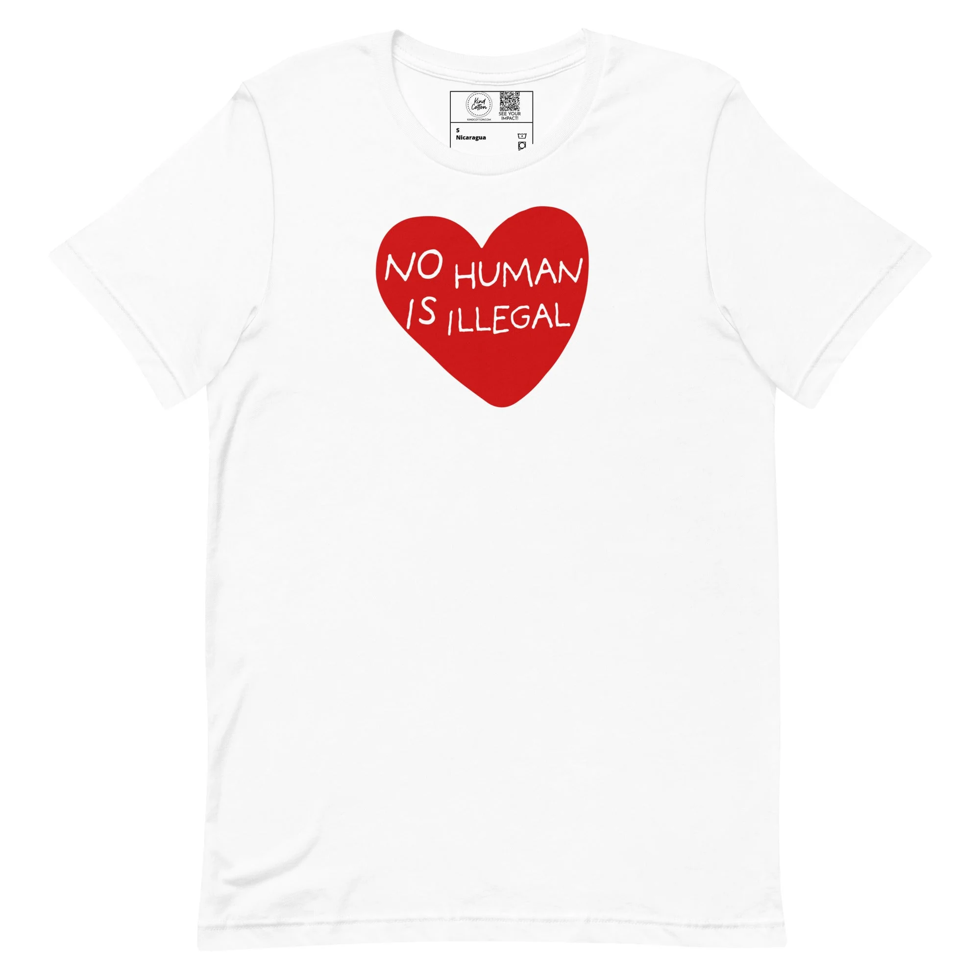 No Human Is Illegal Classic Tee - Image 7