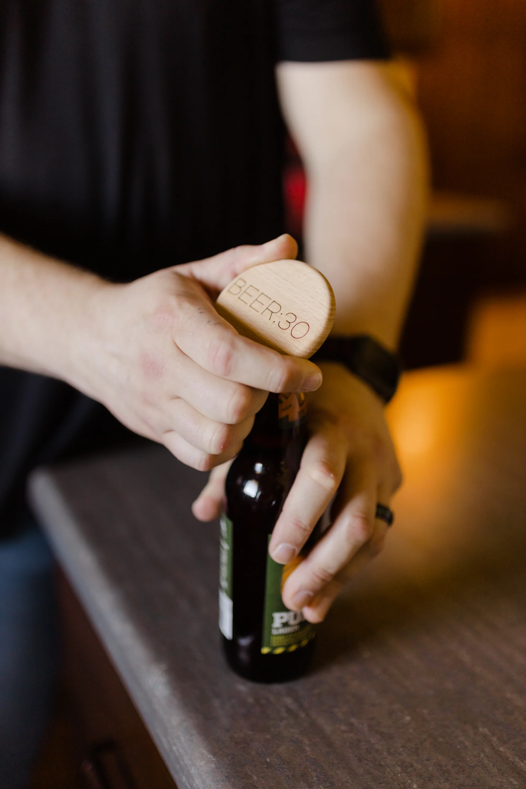 World’s Best Dad - magnetic wood bottle opener - Image 4